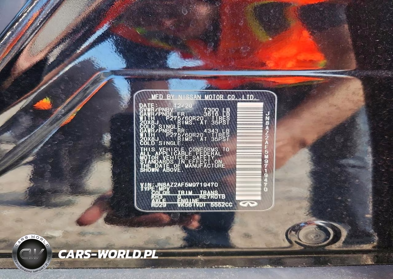 2021 Infiniti Qx80 Luxe VIN:JN8AZ2AF5M9719470 - 13