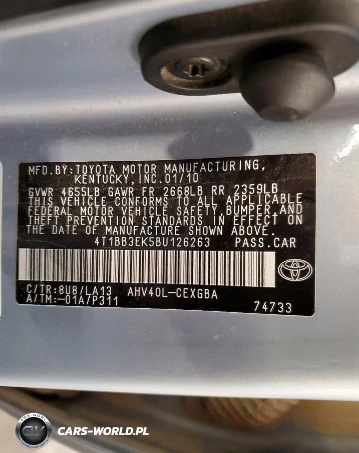 2011 Toyota Camry Hybrid VIN:4T1BB3EK5BU126263 - 12