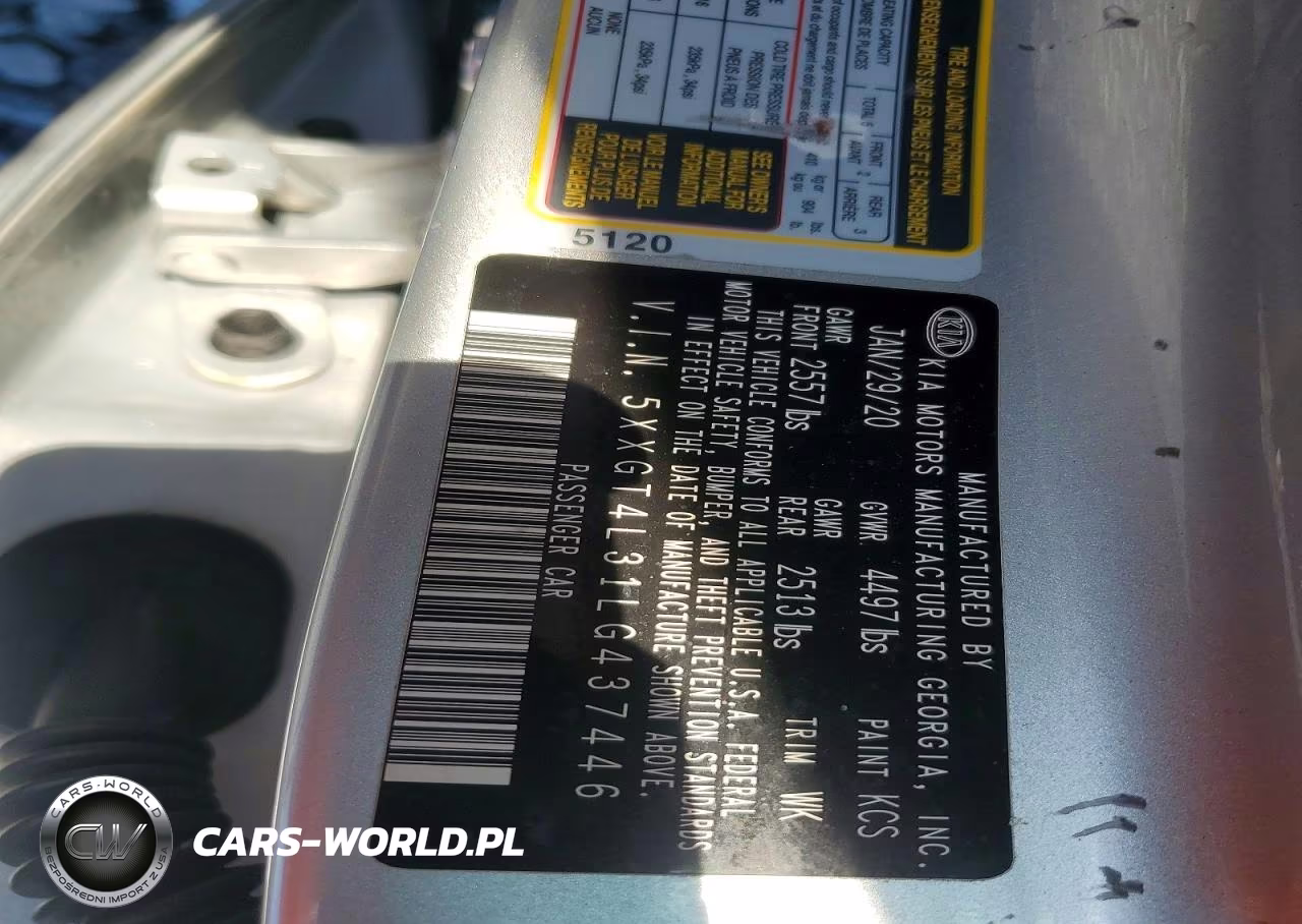 2020 Kia Optima Lx VIN:5XXGT4L31LG437446 - 12