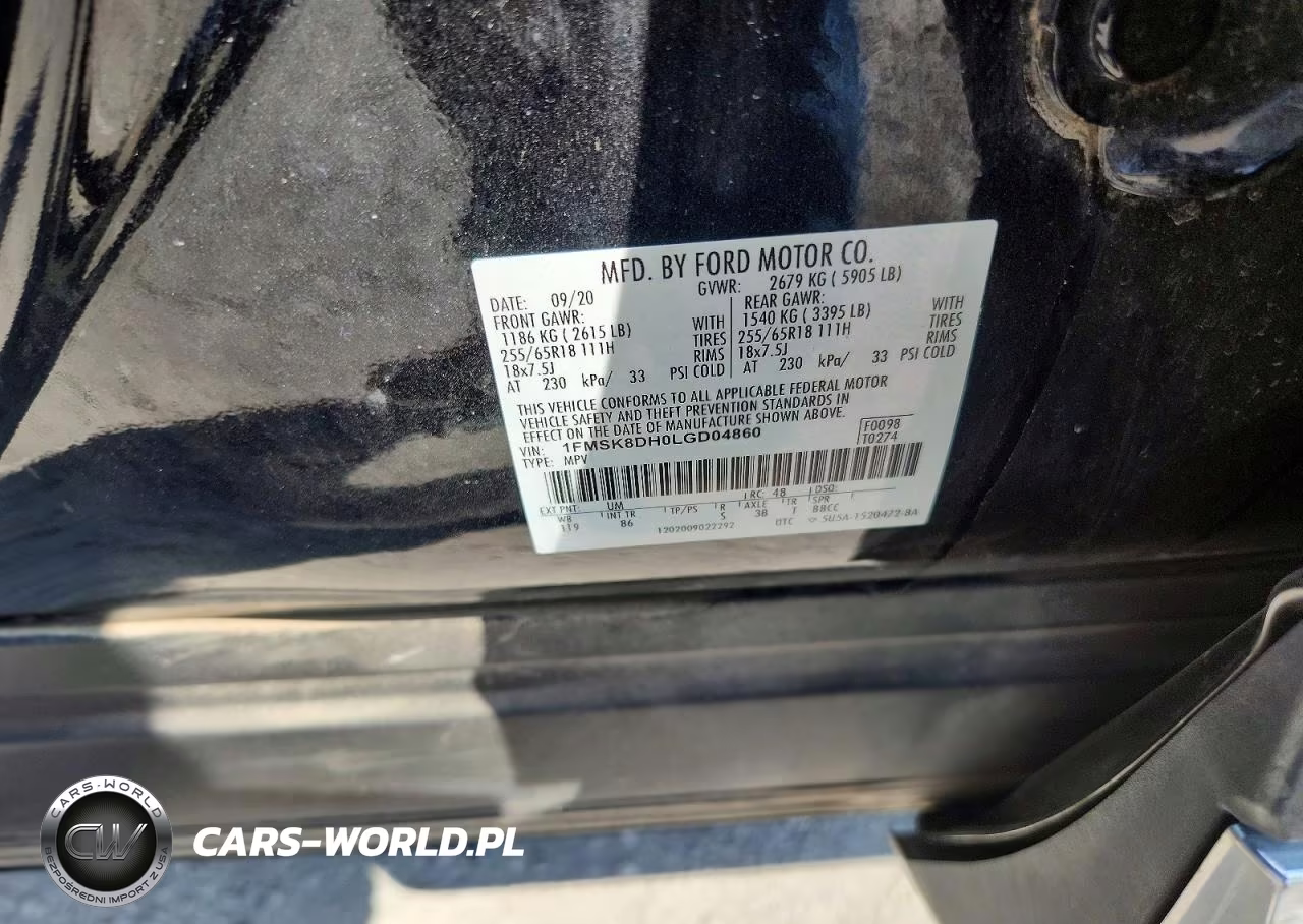 2020 Ford Explorer Xlt VIN:1FMSK8DH0LGD04860 - 14