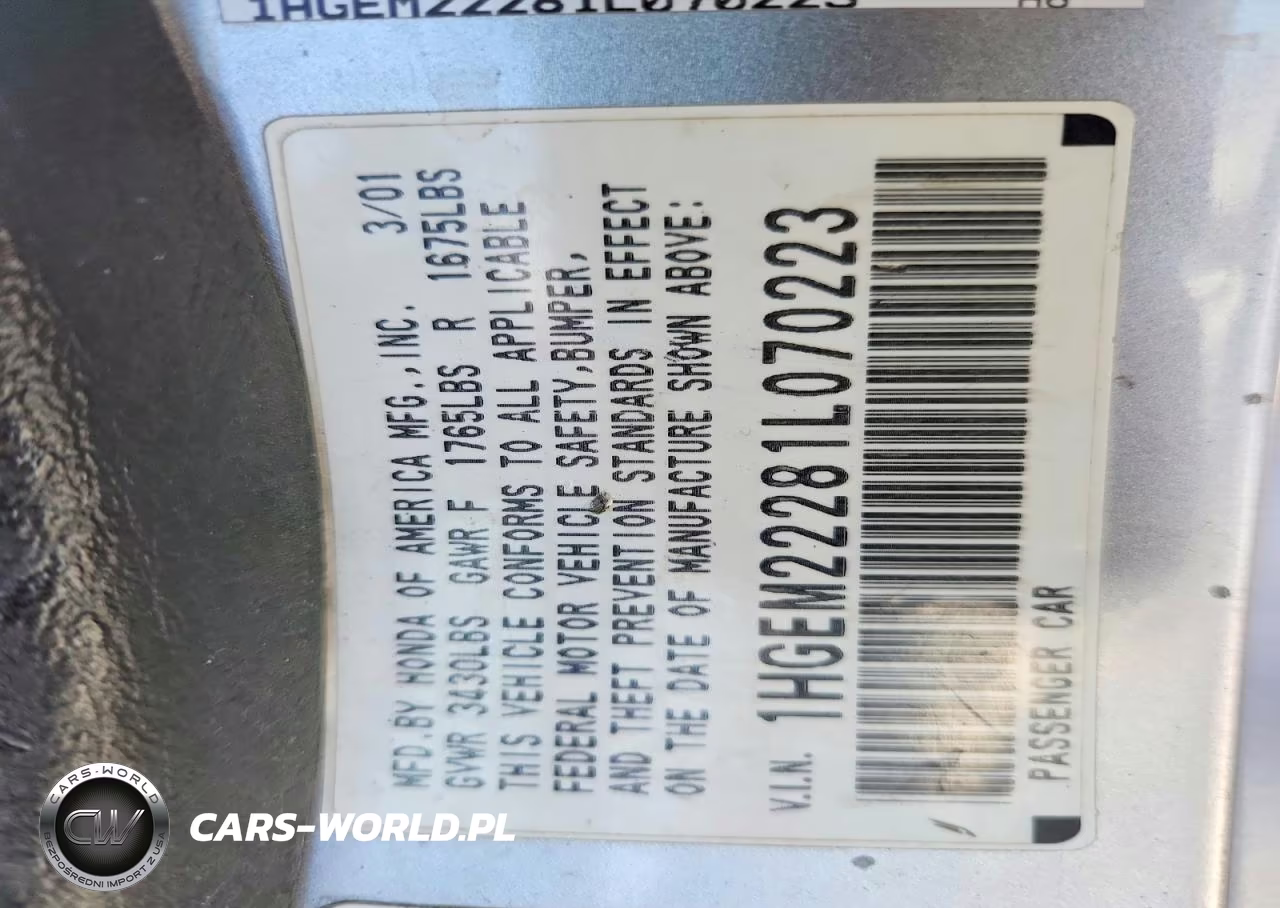 2001 Honda Civic Dx VIN:1HGEM22281L070223 - 13