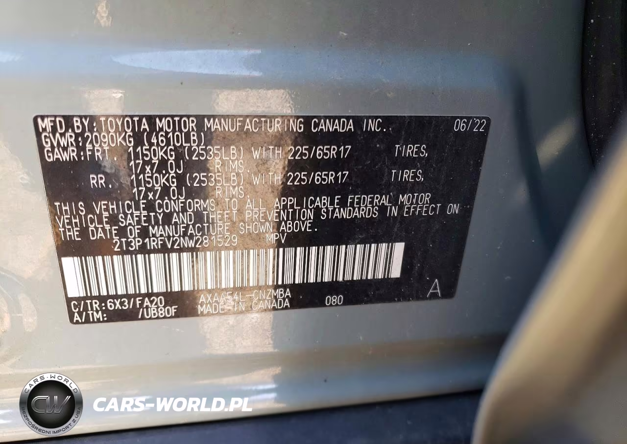 2022 Toyota Rav4 Xle VIN:2T3P1RFV2NW281529 - 13