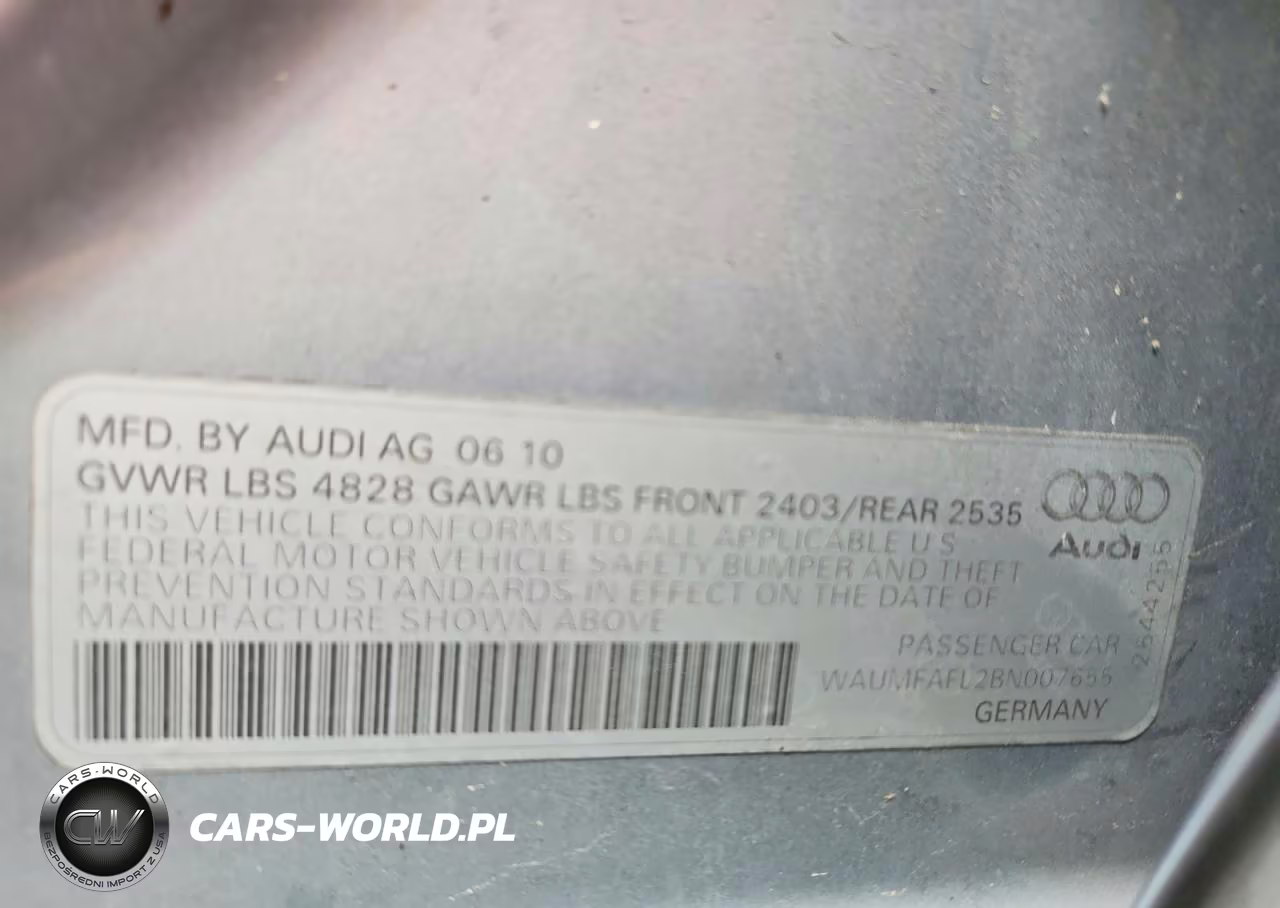 2011 Audi A4 Prestige VIN:WAUMFAFL2BN007655 - 12