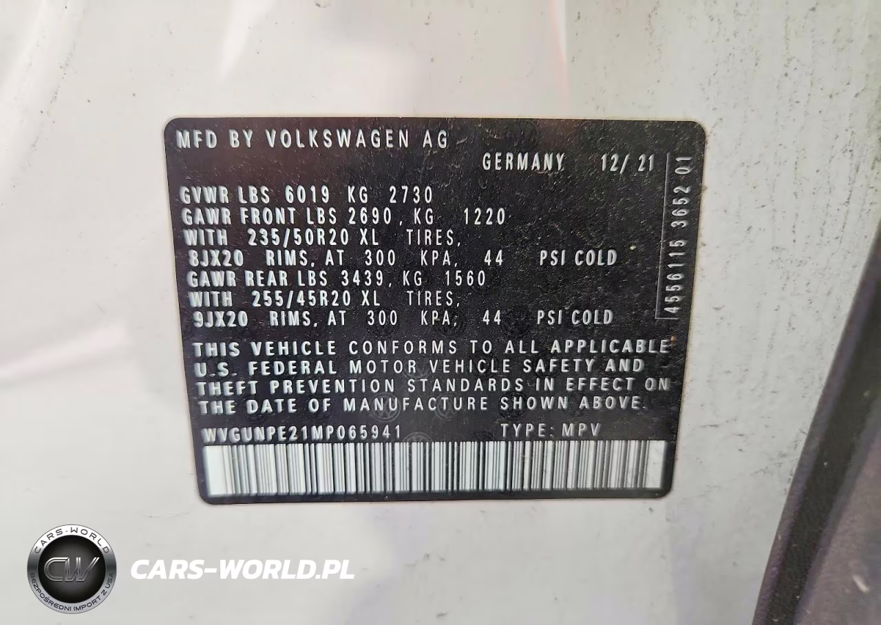 2021 Volkswagen Id.4 Pro S VIN:WVGUNPE21MP065941 - 14