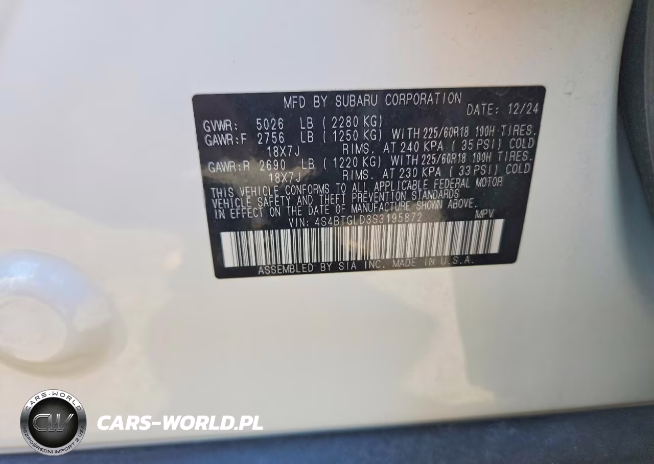 2025 Subaru Outback Onyx Edition Xt VIN:4S4BTGLD3S3195872 - 13
