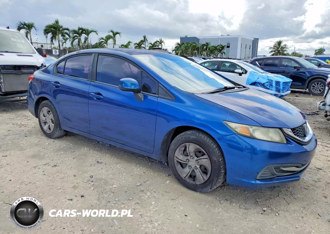 2013 Honda Civic Lx VIN:19XFB2F58DE071009 - 4