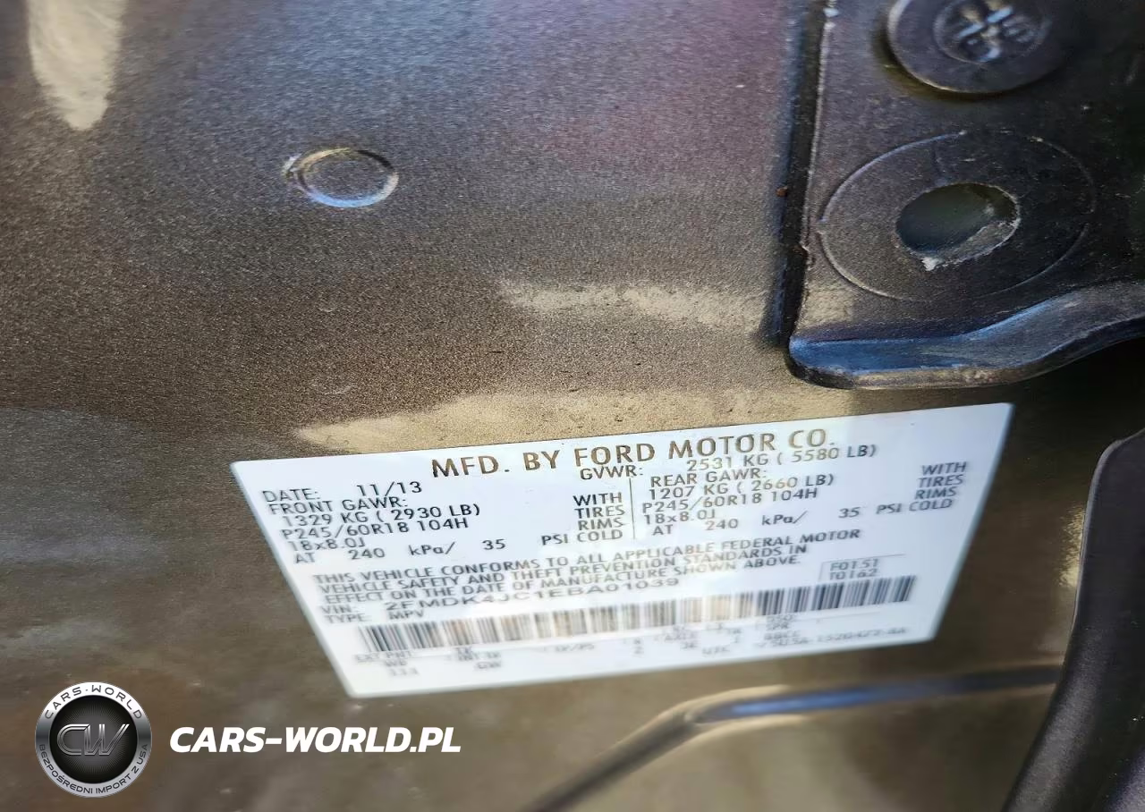2014 Ford Edge Sel VIN:2FMDK4JC1EBA01039 - 12