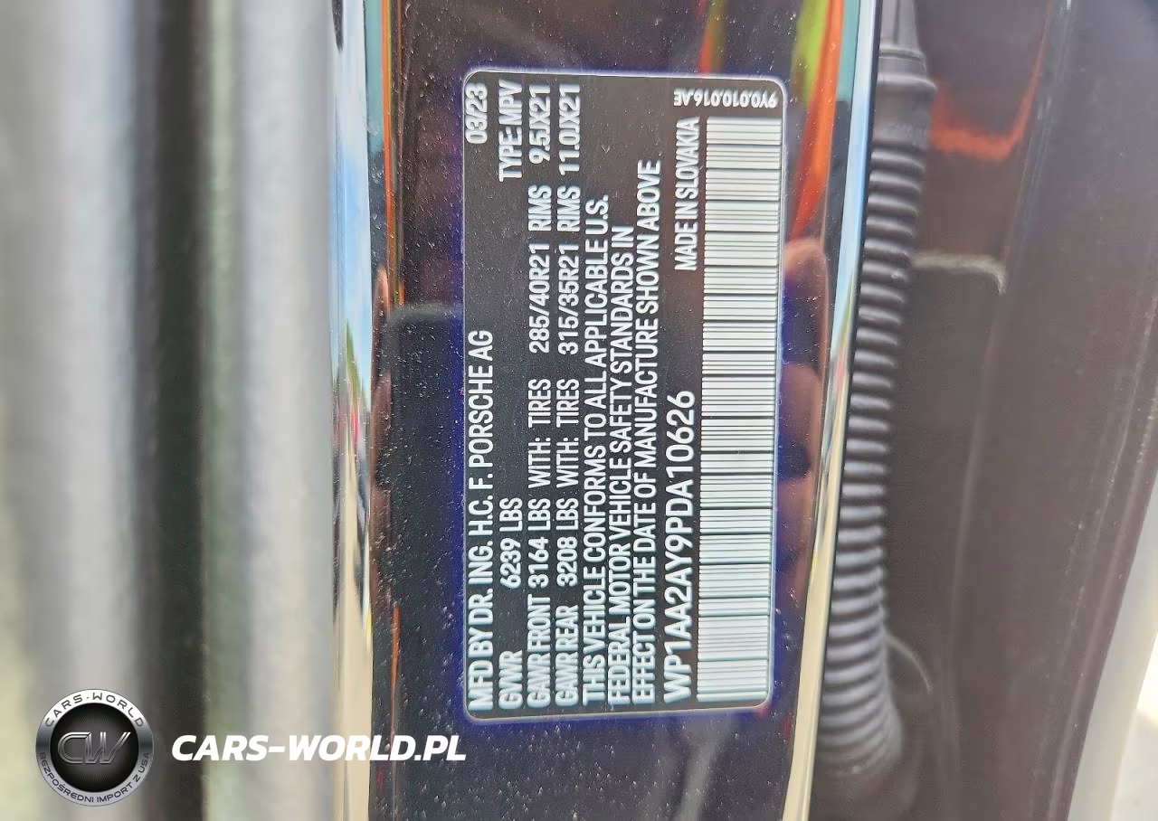 2023 Porsche Cayenne Base VIN:WP1AA2AY9PDA10626 - 12