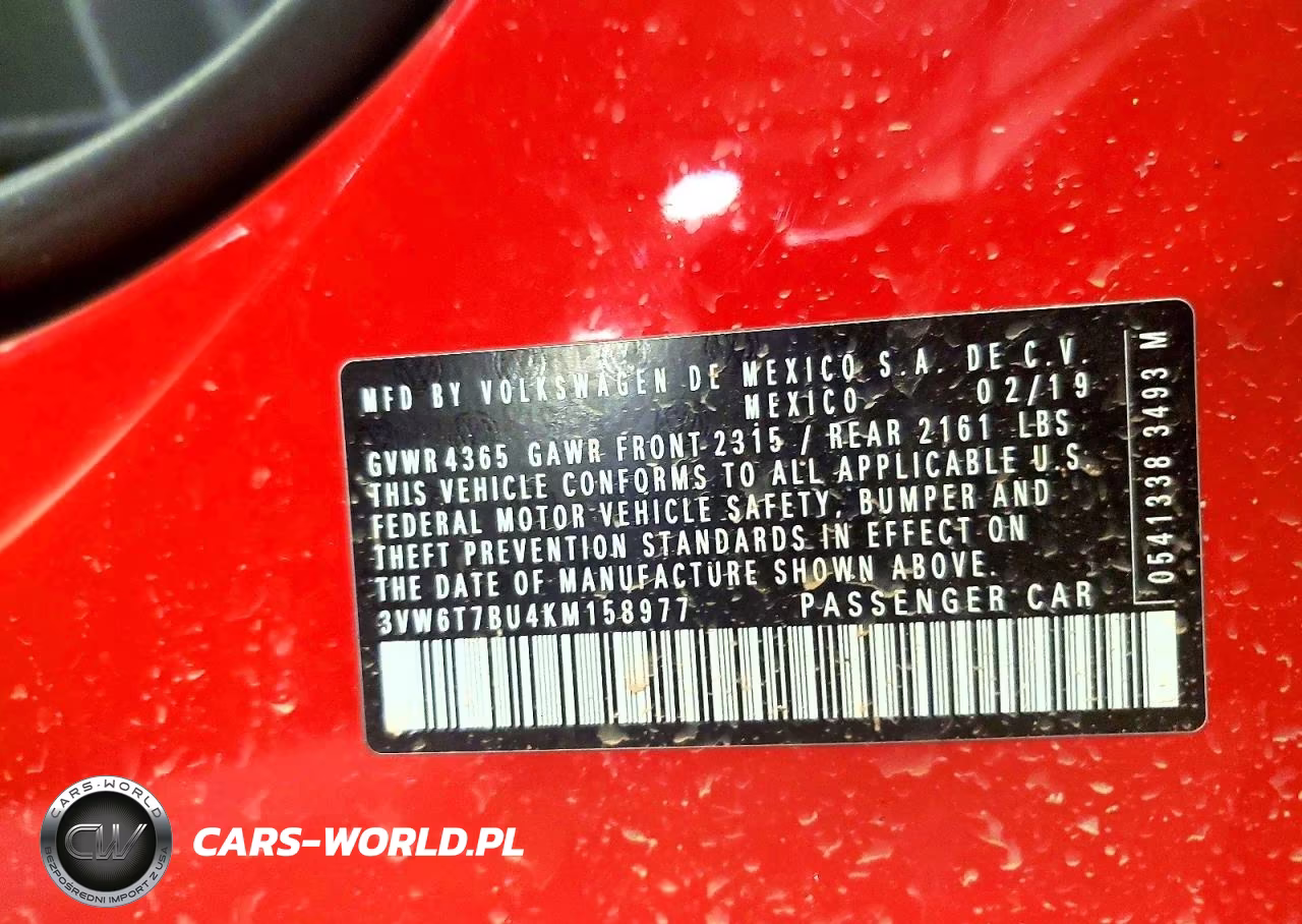 2019 Volkswagen Jetta Gli VIN:3VW6T7BU4KM158977 - 12