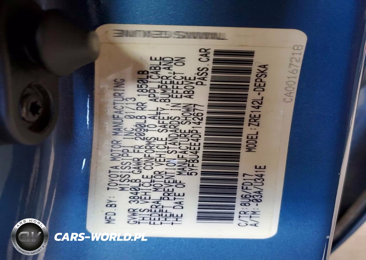 2013 Toyota Corolla S VIN:5YFBU4EE4DP142677 - 12