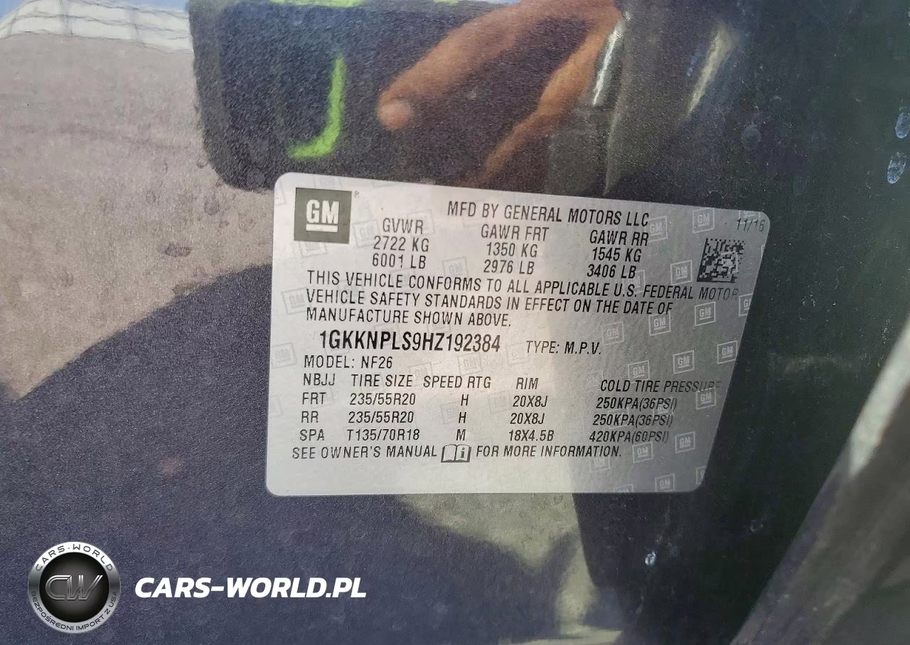 2017 GMC Acadia Denali VIN:1GKKNPLS9HZ192384 - 13