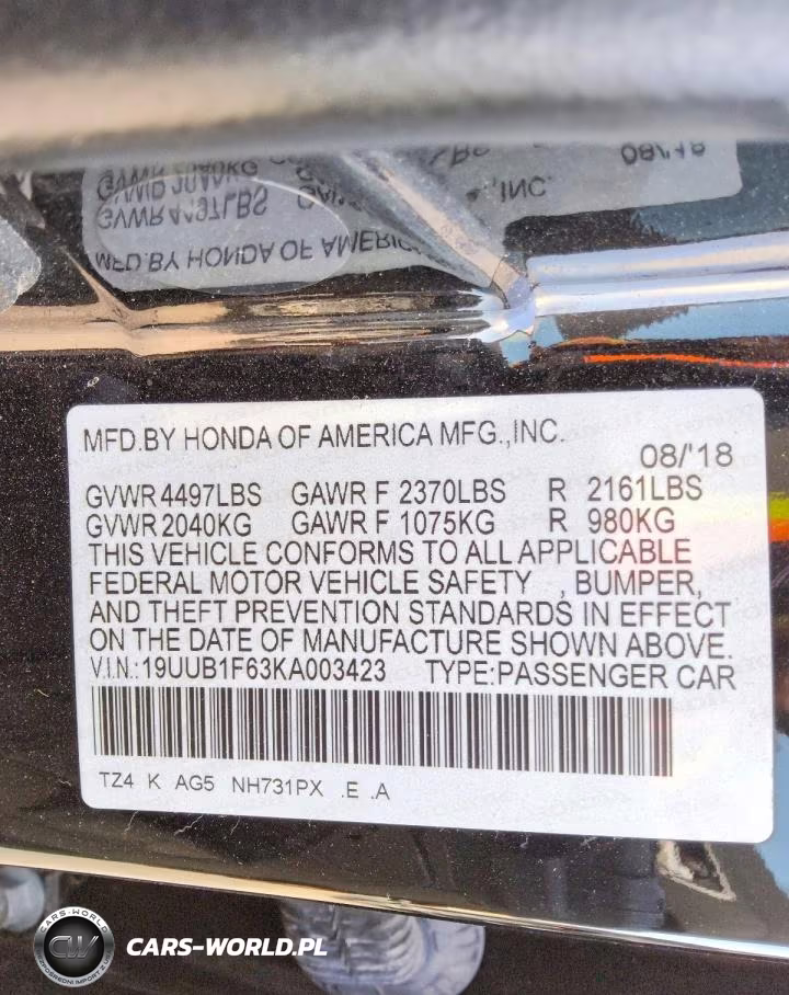 2019 Acura Tlx Technology VIN:19UUB1F63KA003423 - 5