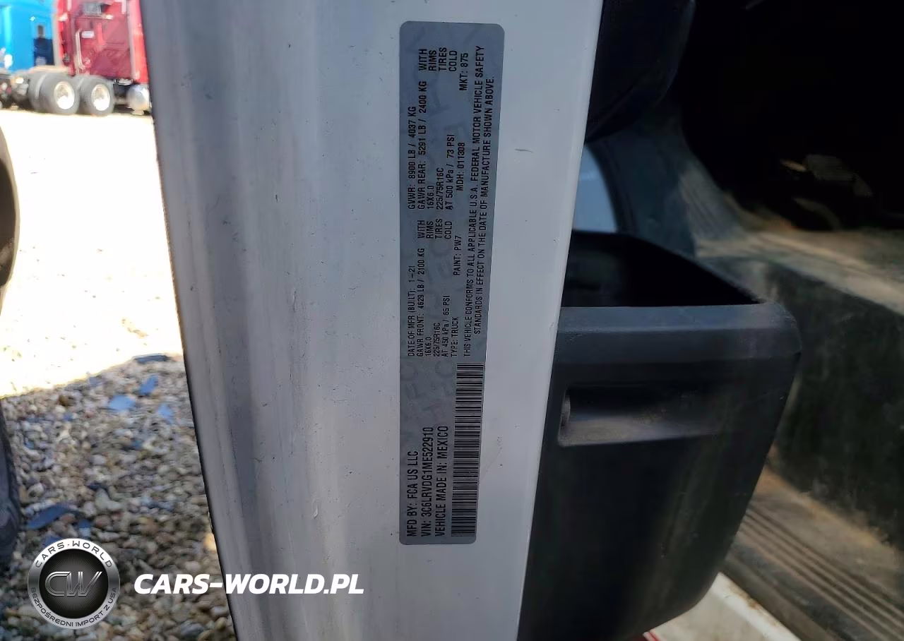 2021 Ram Promaster 2500 2500 High VIN:3C6LRVDG1ME522910 - 13
