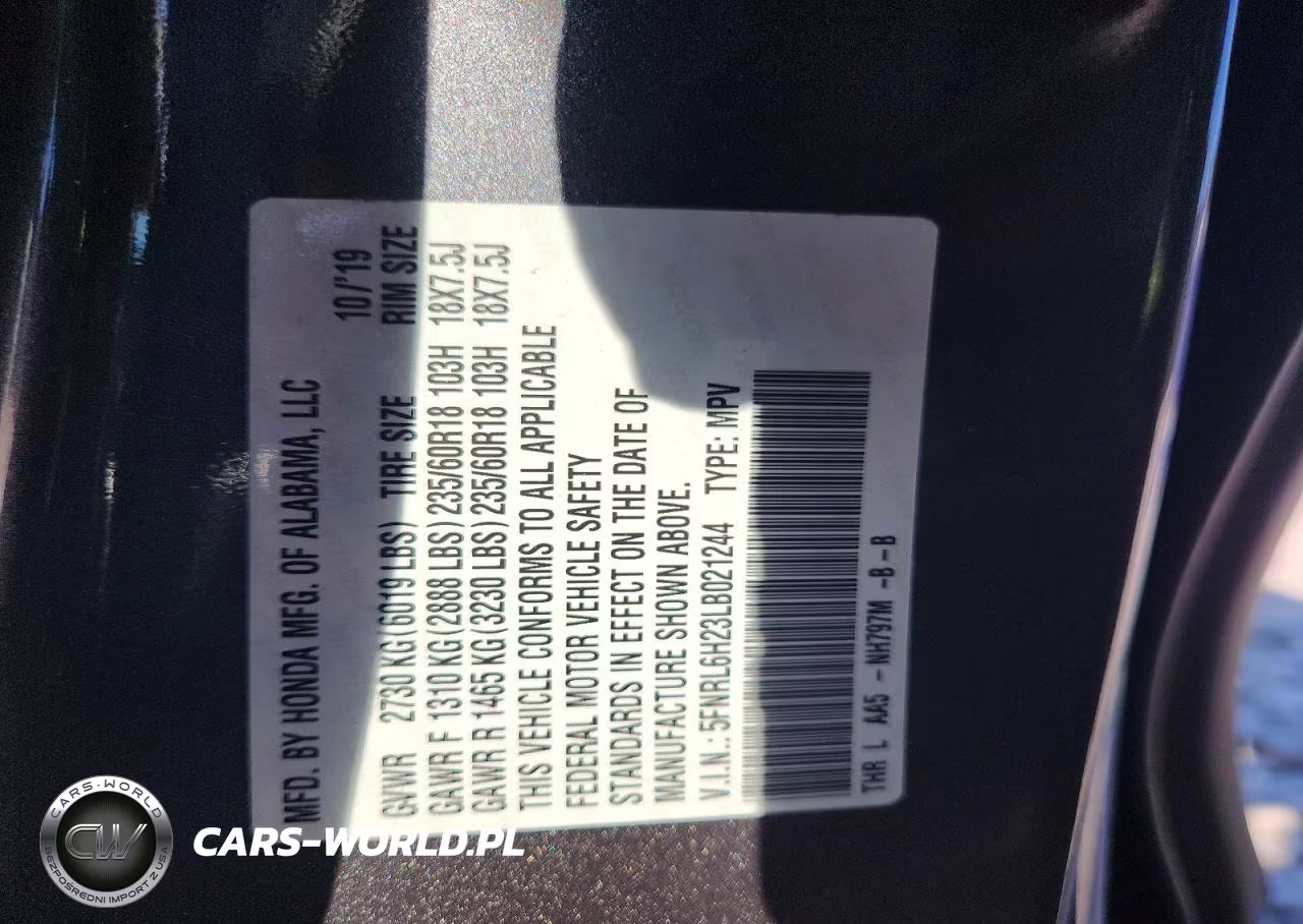 2020 Honda Odyssey Lx VIN:5FNRL6H23LB021244 - 14
