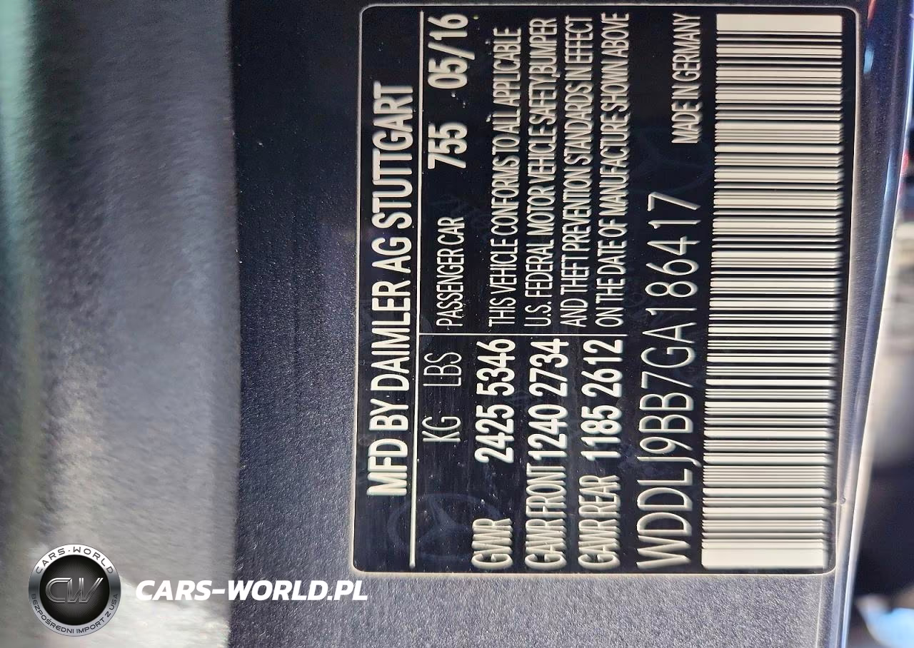 2016 Mercedes-Benz Cls 550 4Matic VIN:WDDLJ9BB7GA186417 - 12