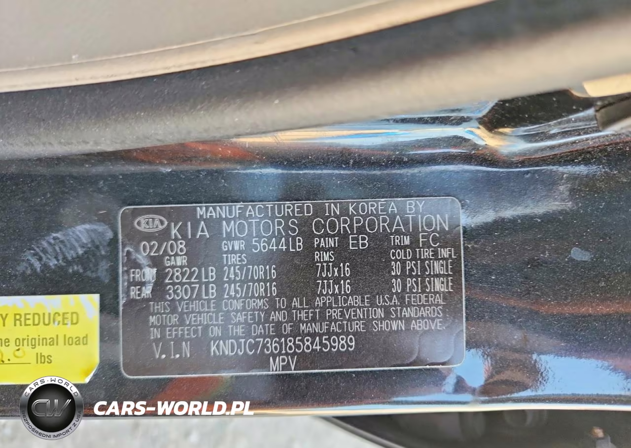 2008 Kia Sorento Ex VIN:KNDJC736185845989 - 13