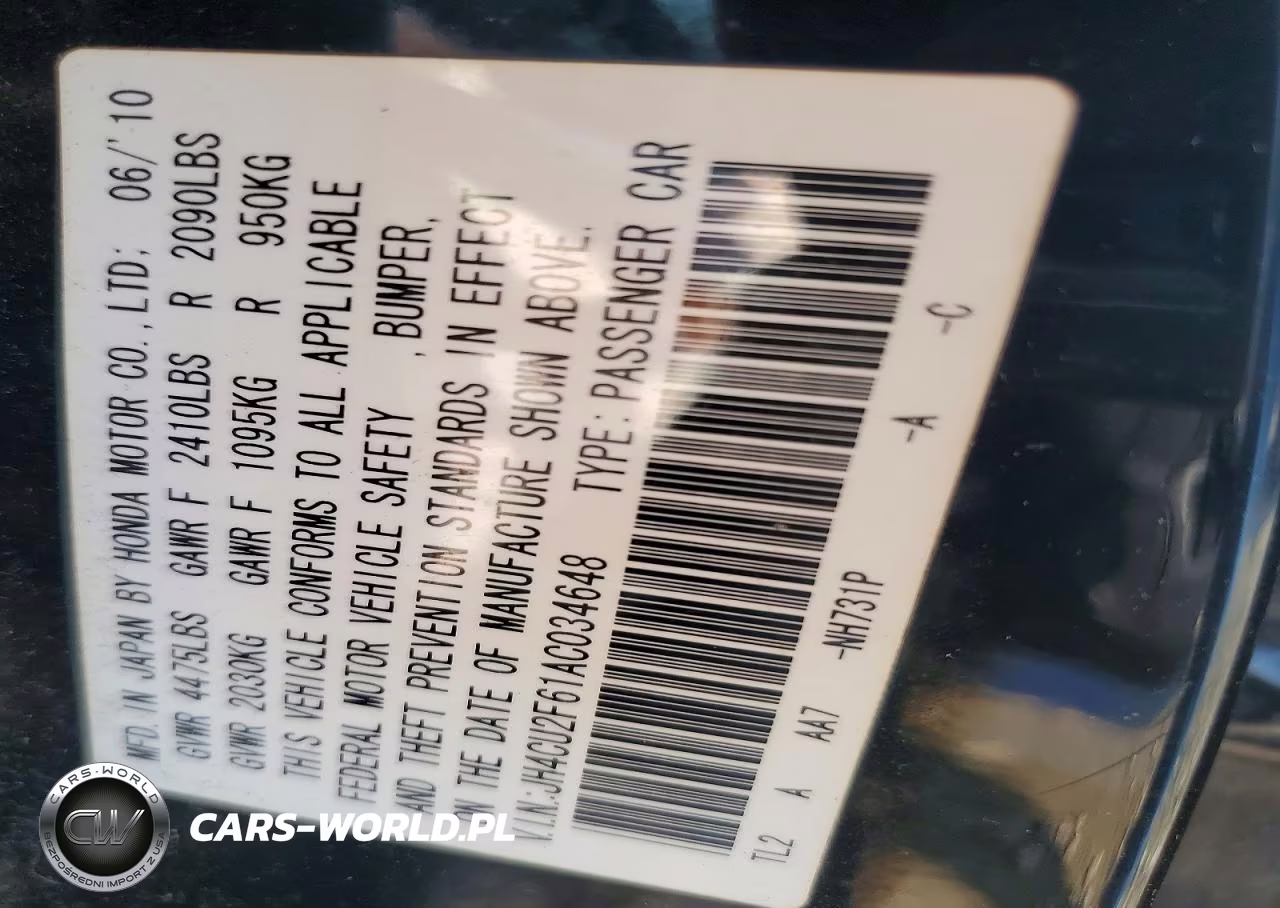 2010 Acura Tsx VIN:JH4CU2F61AC034648 - 12