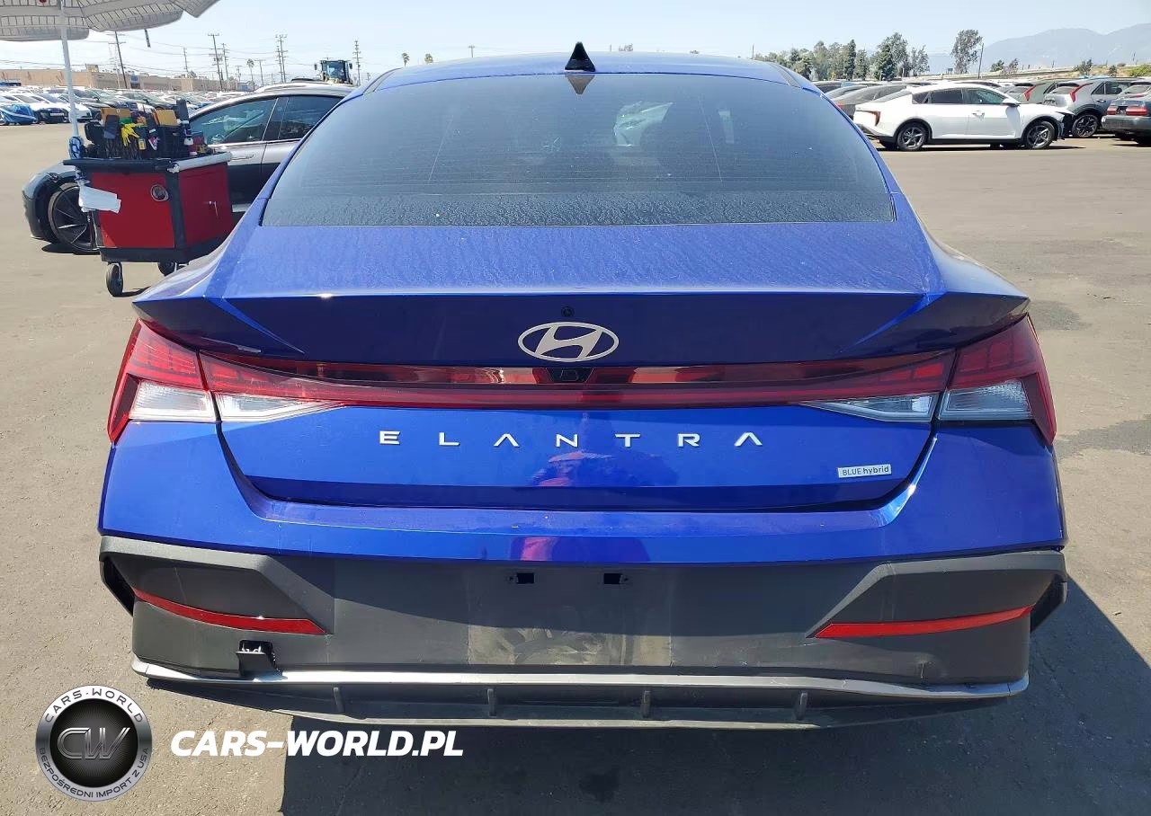 2025 Hyundai Elantra Hybrid Blue VIN:KMHLM4DJ1SU149441 - 6