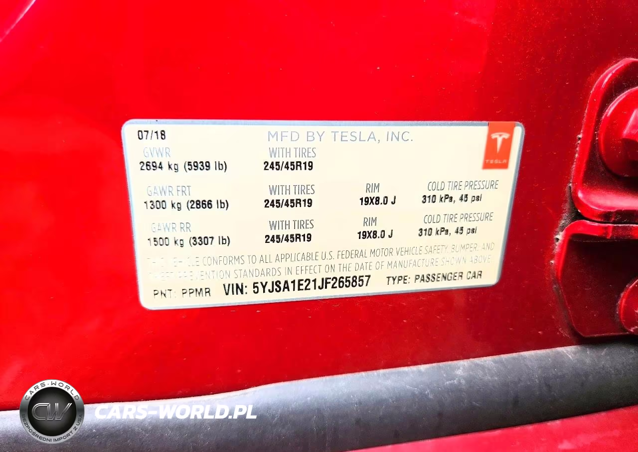 2018 Tesla Model S VIN:5YJSA1E21JF265857 - 12