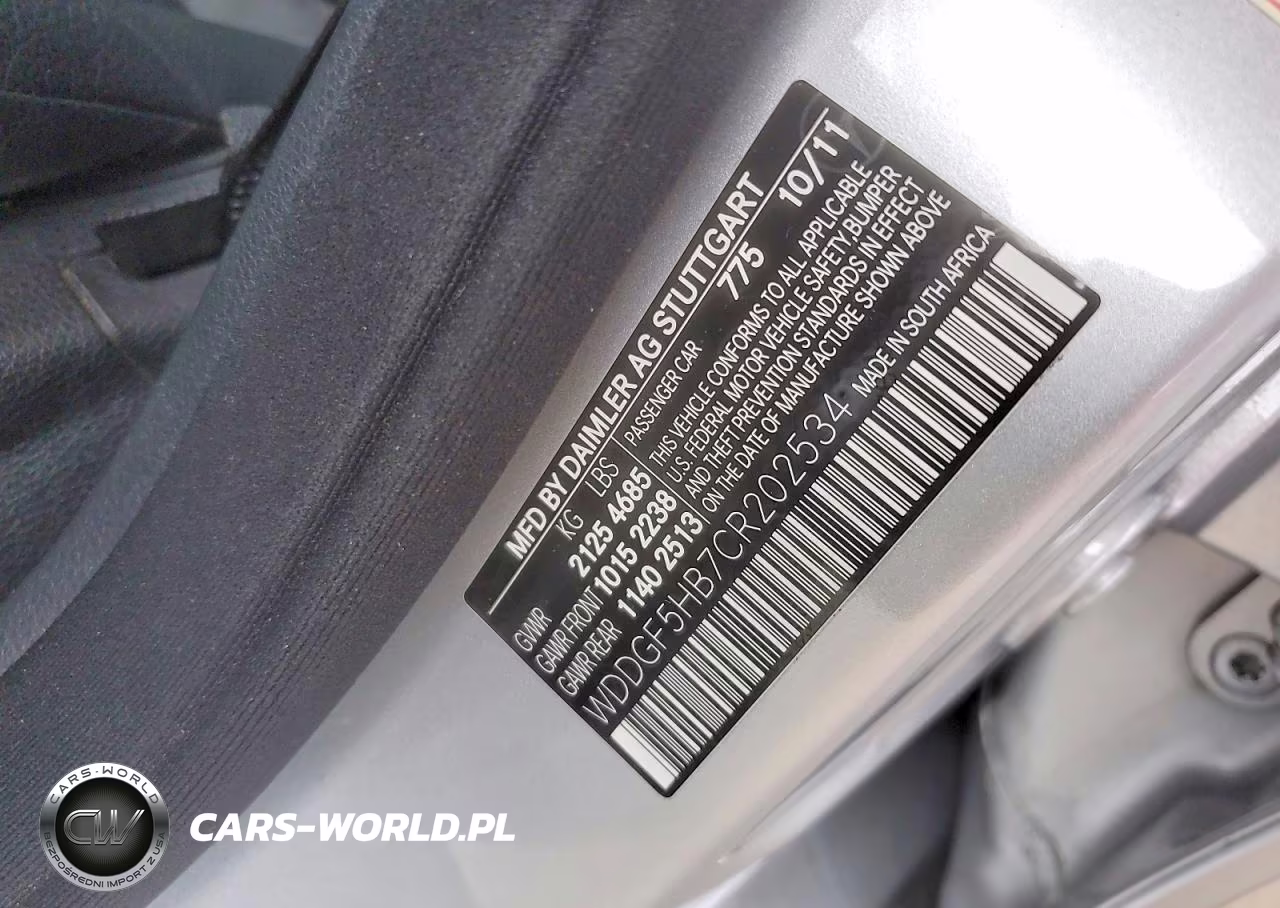 2012 Mercedes-Benz C 350 VIN:WDDGF5HB7CR202534 - 12
