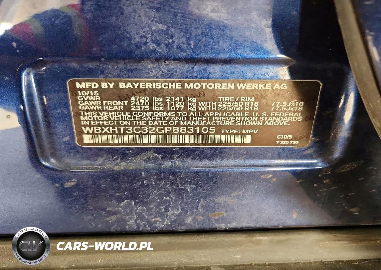 2016 BMW X1 xDrive28I VIN:WBXHT3C32GP883105 - 13