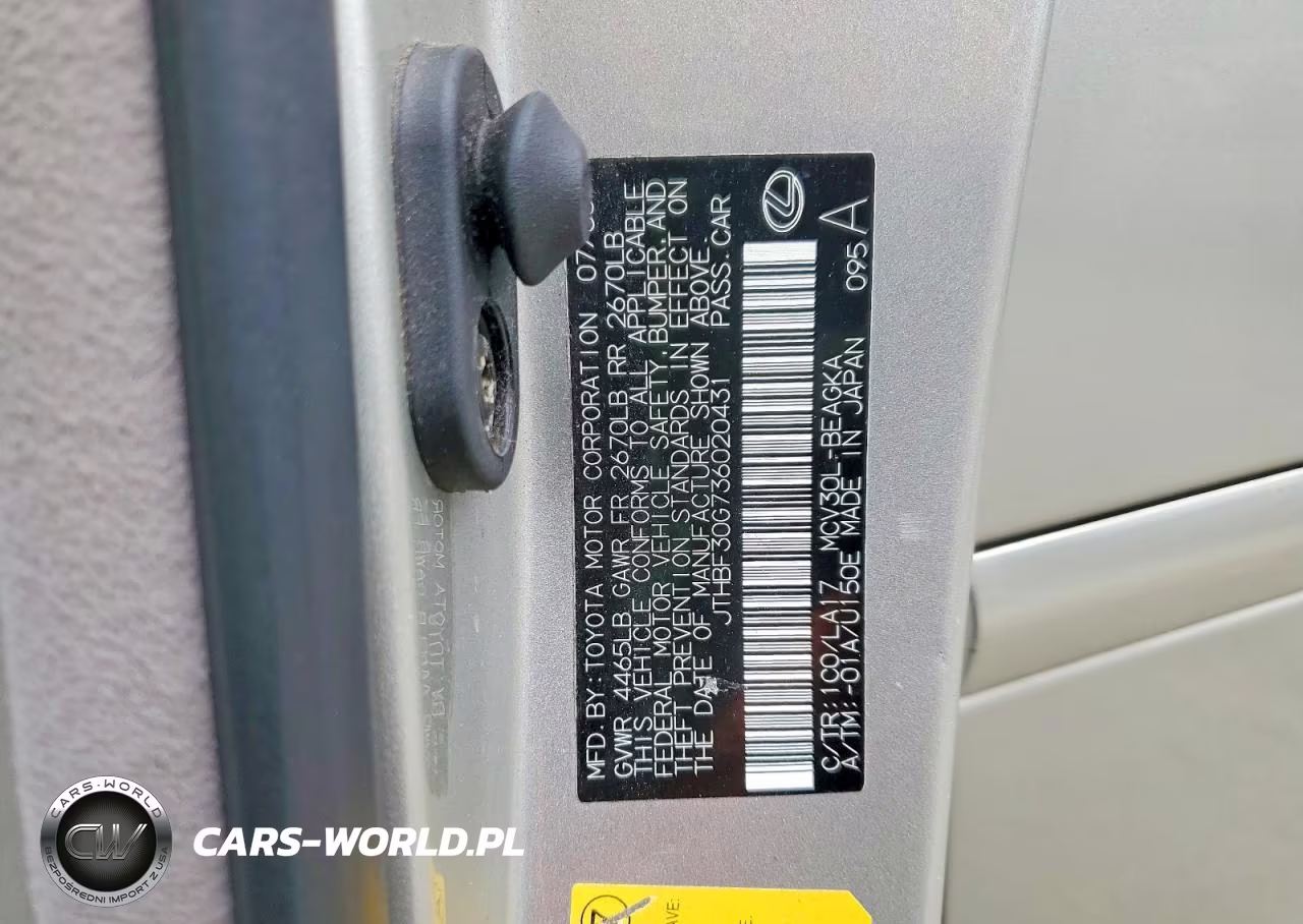 2003 Lexus Es 300 VIN:JTHBF30G736020431 - 12