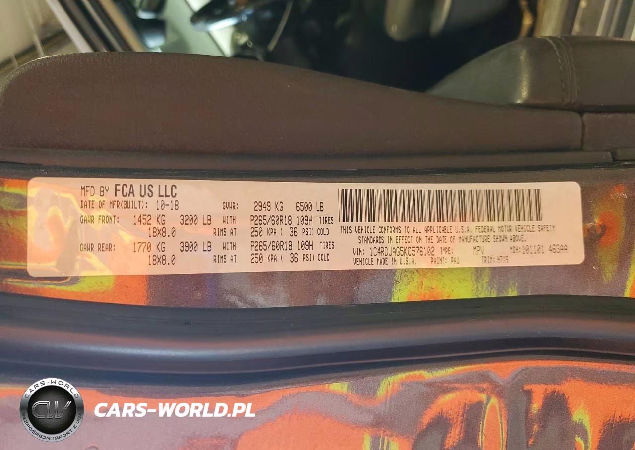 2019 Dodge Durango Sxt VIN:1C4RDJAG5KC576102 - 13