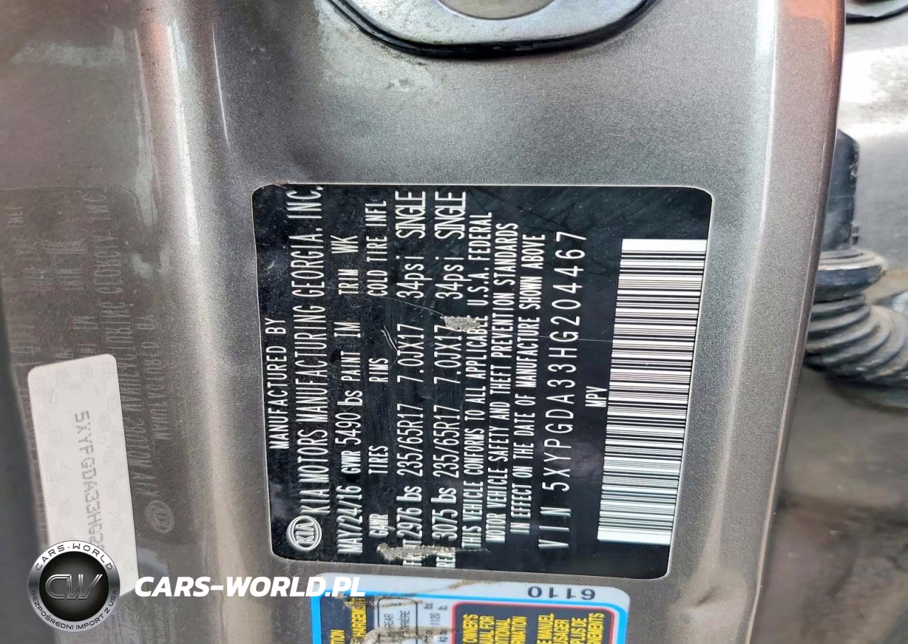 2017 Kia Sorento Lx VIN:5XYPGDA33HG204467 - 13