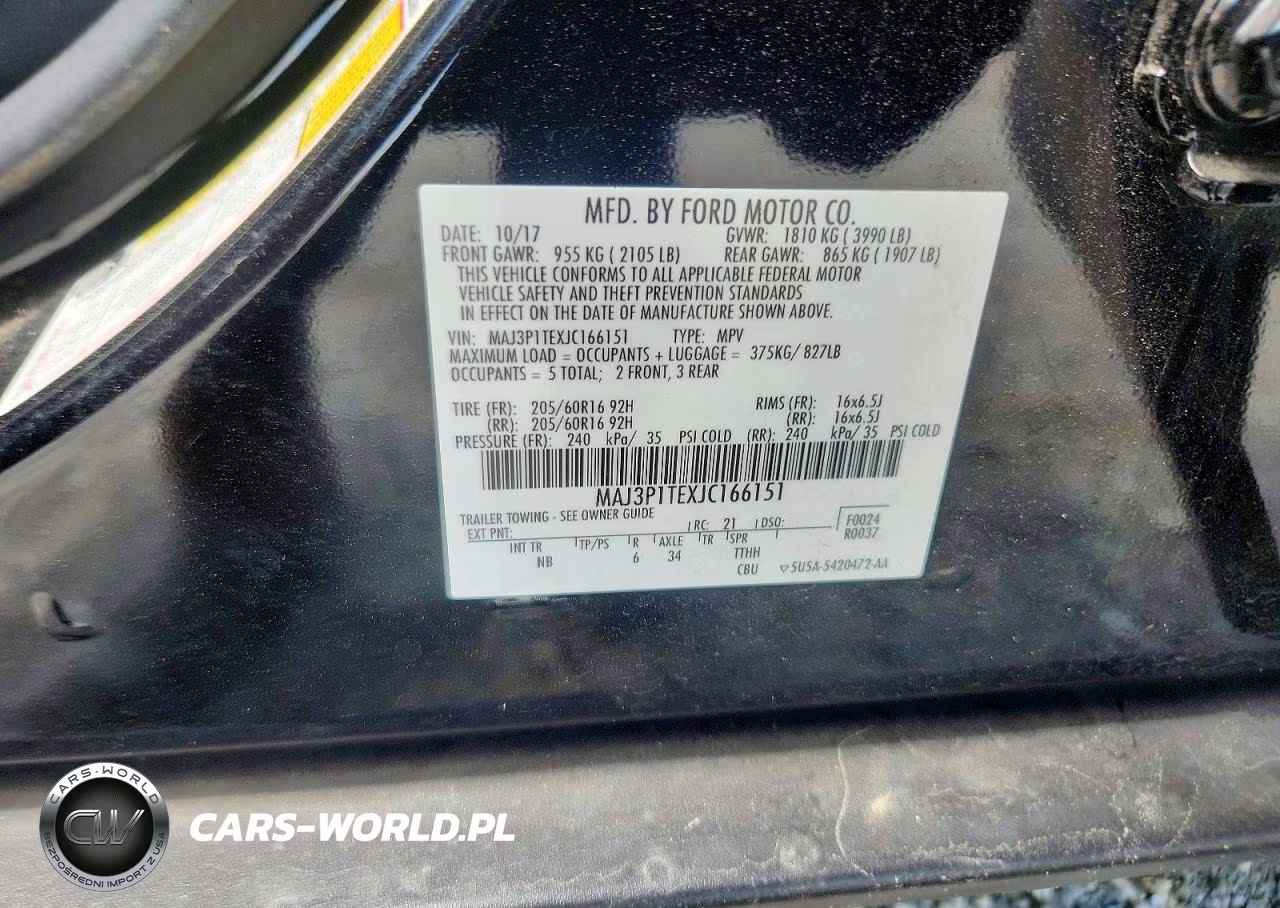 2018 Ford Ecosport Se VIN:MAJ3P1TEXJC166151 - 12