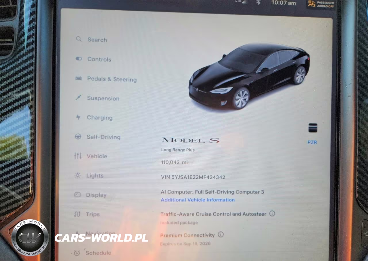 2021 Tesla Model S VIN:5YJSA1E22MF424342 - 9