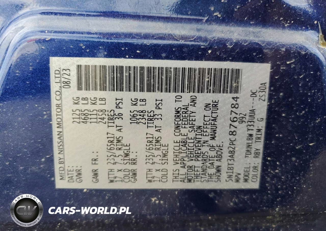 2023 Nissan Rogue S VIN:5N1BT3AB2PC876784 - 13