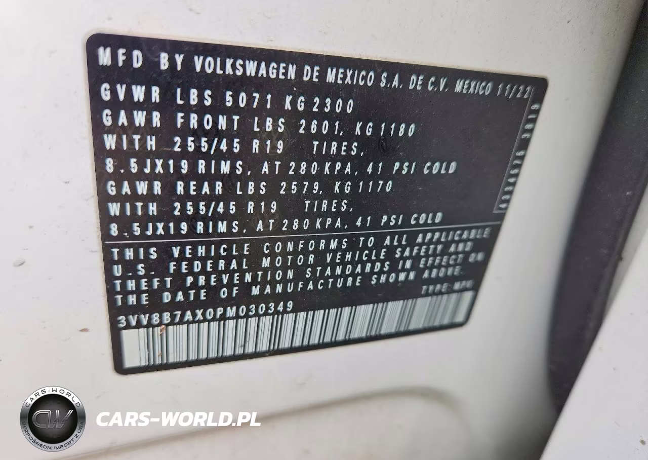 2023 Volkswagen Tiguan Se R-Line Black VIN:3VV8B7AX0PM030349 - 12