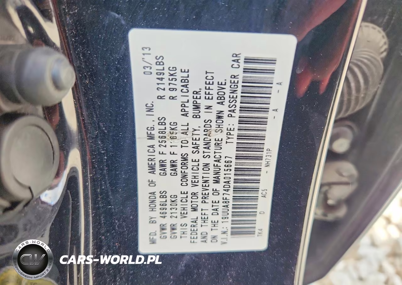 2013 Acura Tl Advance VIN:19UUA8F74DA015667 - 13
