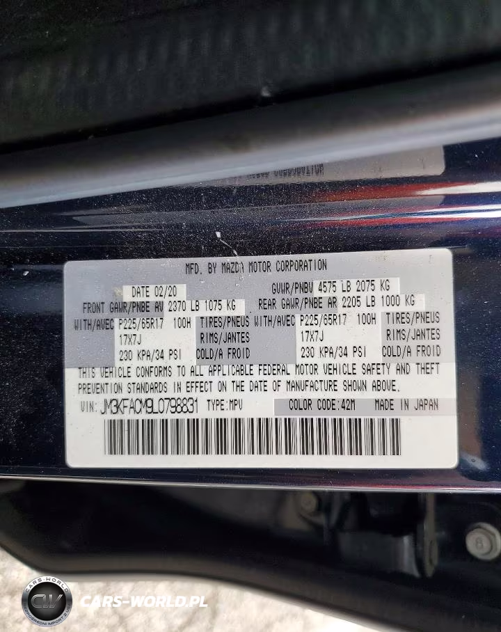 2020 Mazda Cx-5 Touring VIN:JM3KFACM9L0798831 - 13
