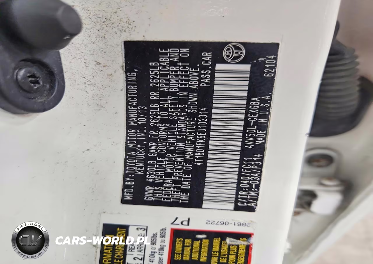 2014 Toyota Camry Hybrid Xle VIN:4T1BD1FK6EU102314 - 13