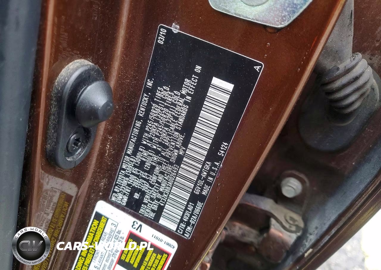 2010 Toyota Venza Fwd V6 VIN:4T3ZK3BB3AU026493 - 13