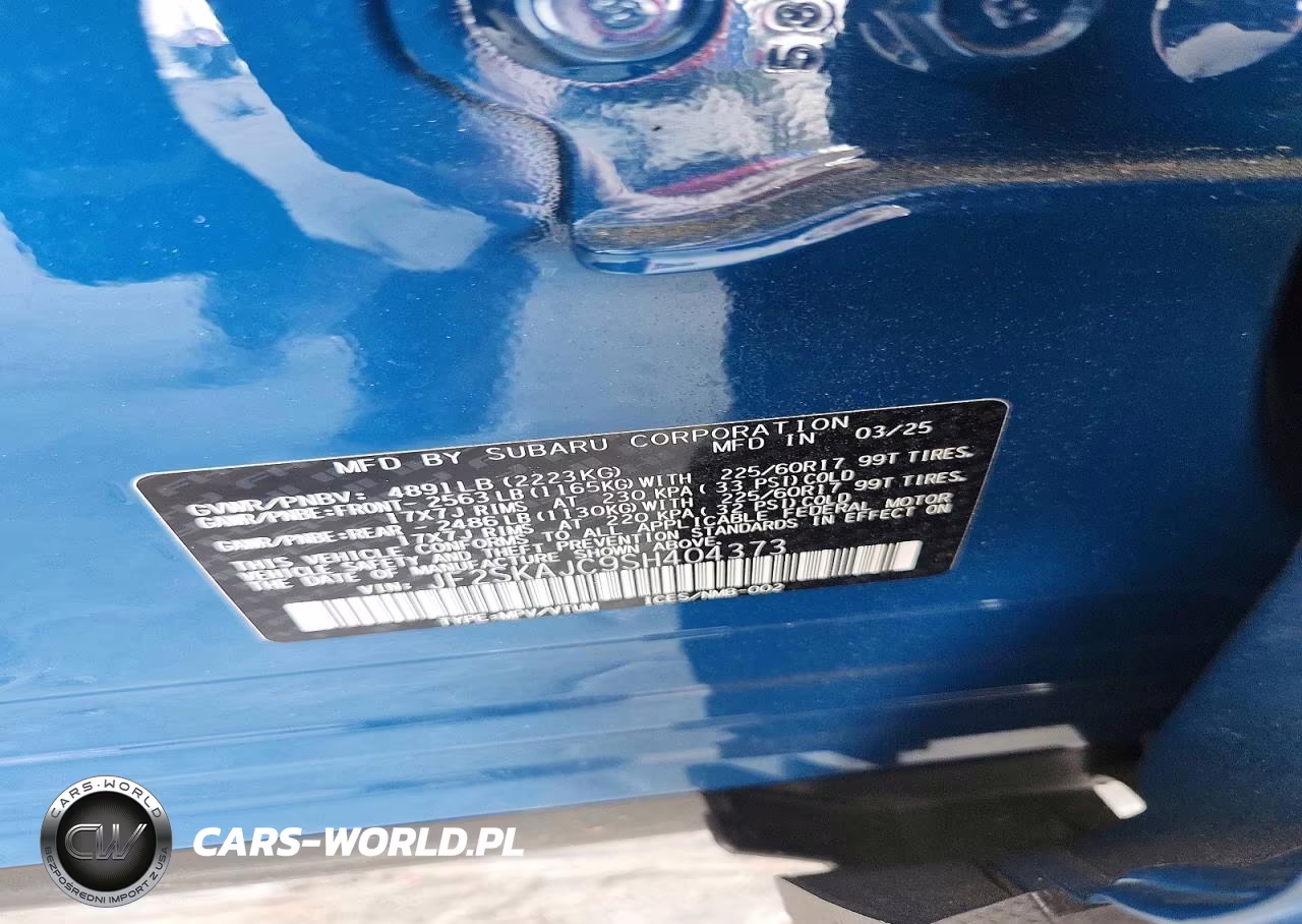 2025 Subaru Forester Wilderness VIN:JF2SKAJC9SH404373 - 12