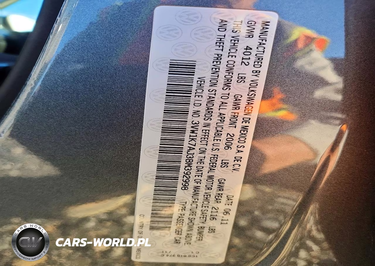 2011 Volkswagen Jetta Base VIN:3VW1K7AJ3BM392998 - 12