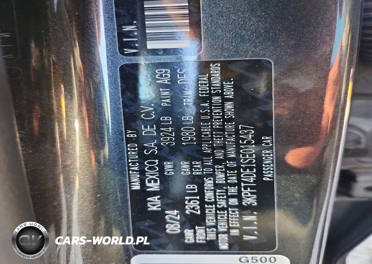 2025 Kia K4 Lxs VIN:3KPFT4DE1SE015437 - 12