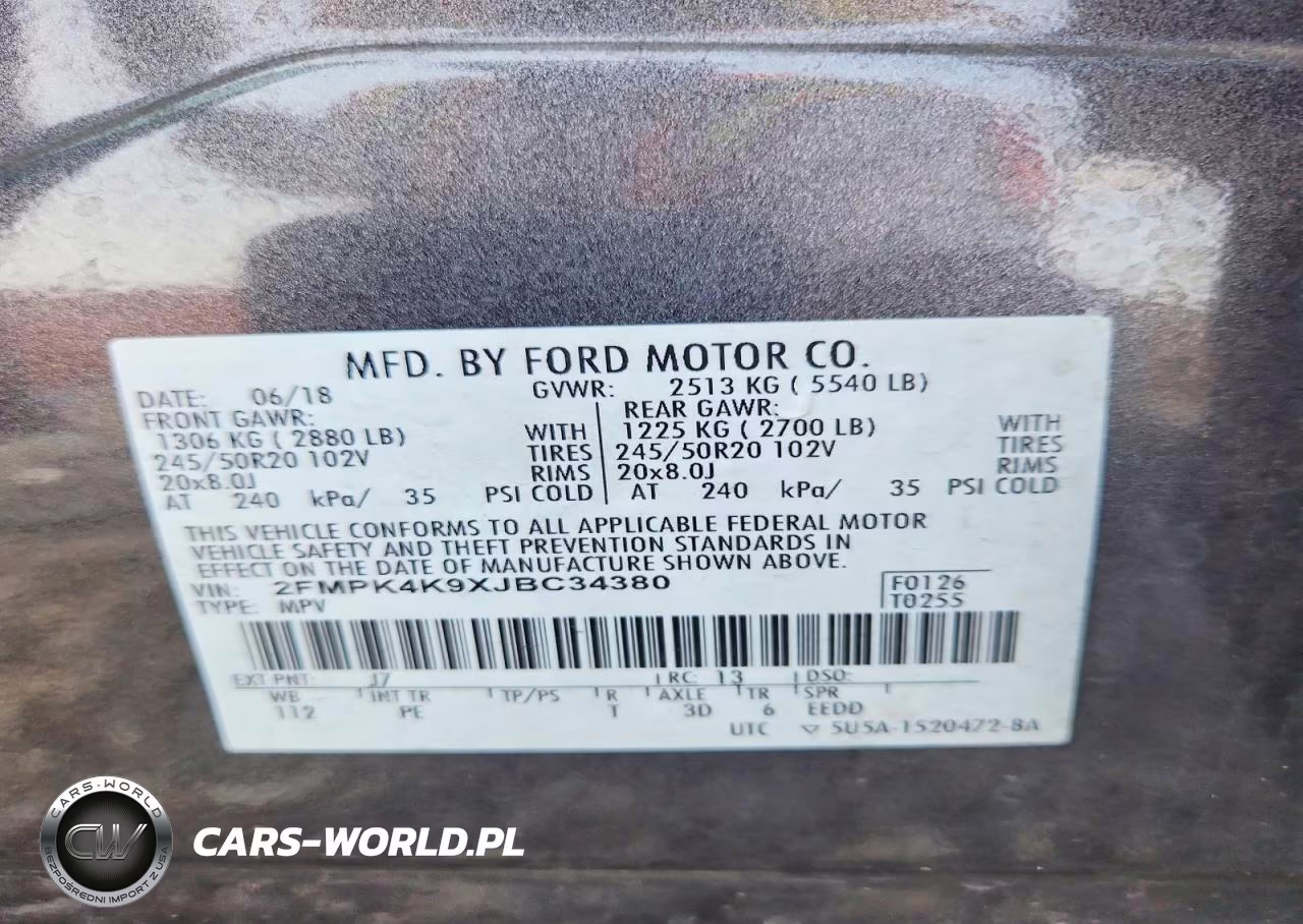 2018 Ford Edge Titanium VIN:2FMPK4K9XJBC34380 - 13