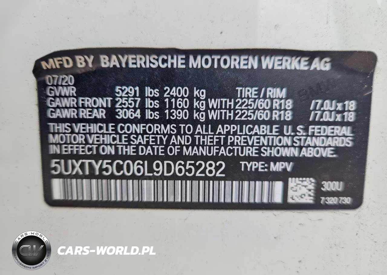 2020 BMW X3 xDrive30I VIN:5UXTY5C06L9D65282 - 13