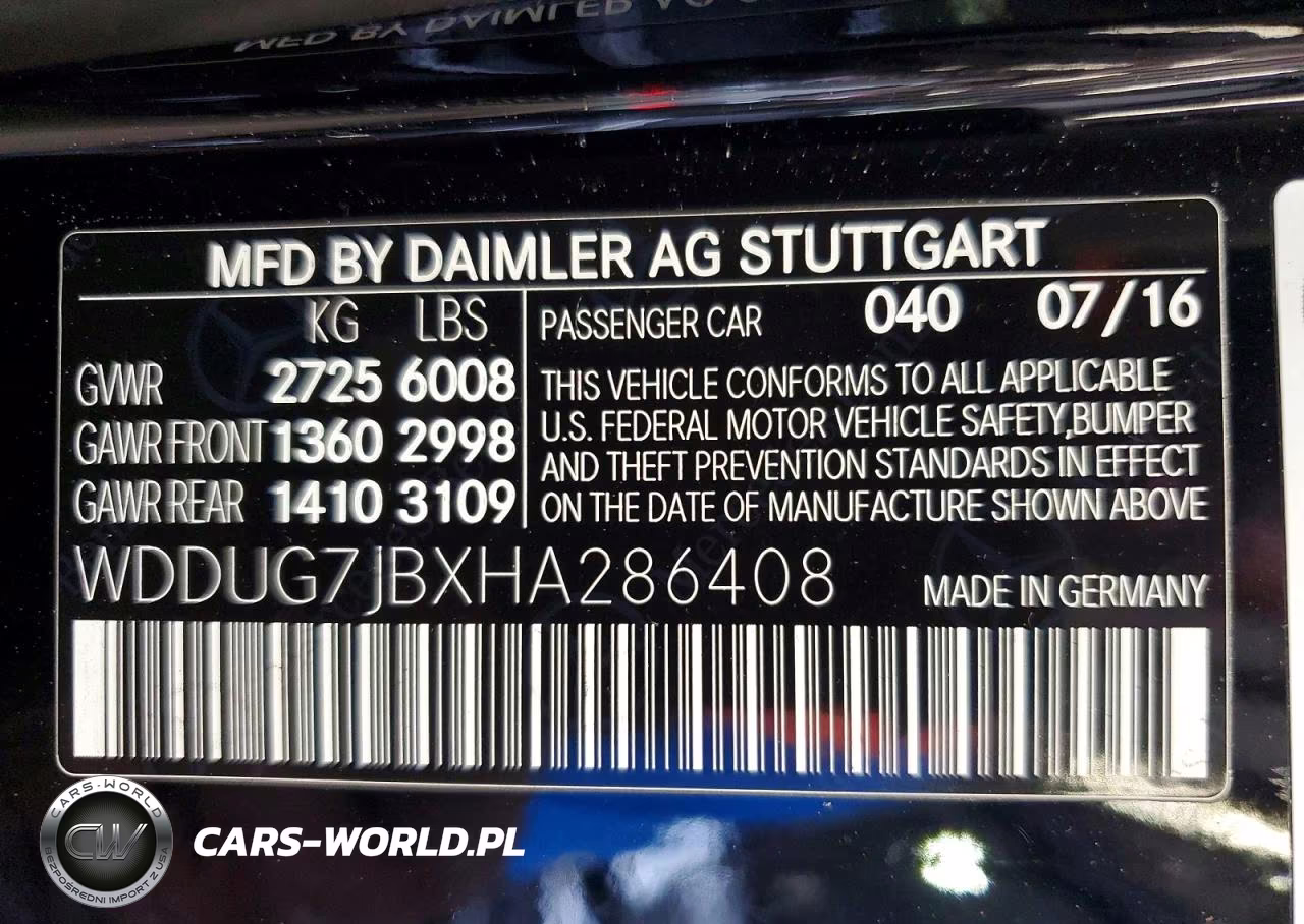 2017 Mercedes-Benz S 63 Amg VIN:WDDUG7JBXHA286408 - 12