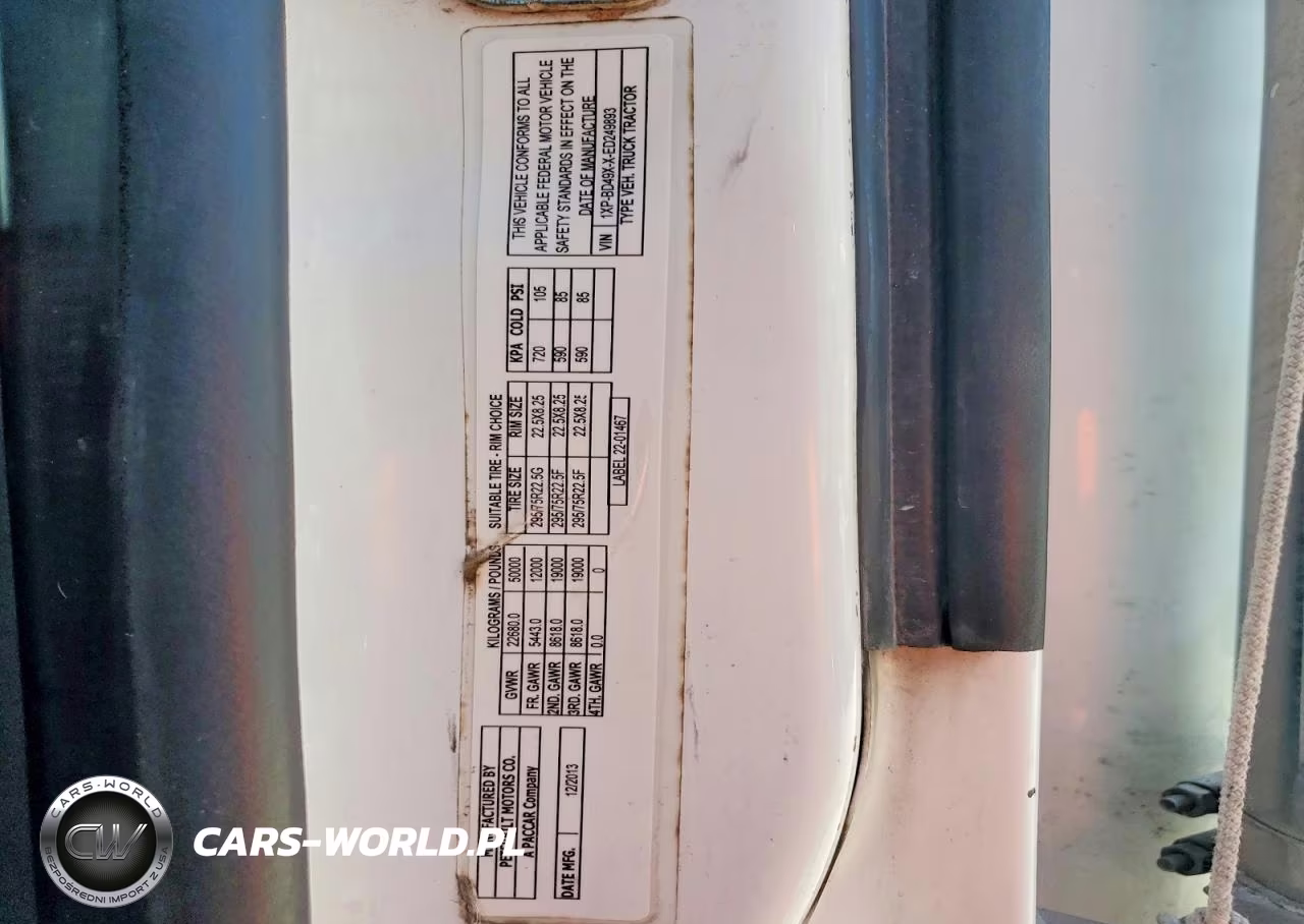 2014 Peterbilt 579 VIN:1XPBD49XXED249893 - 12