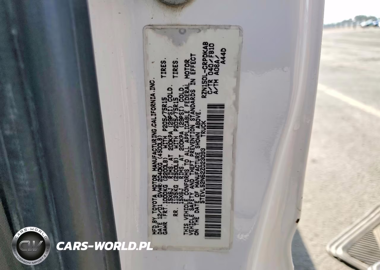 2002 Toyota Tacoma VIN:5TEVL52N62Z023093 - 12