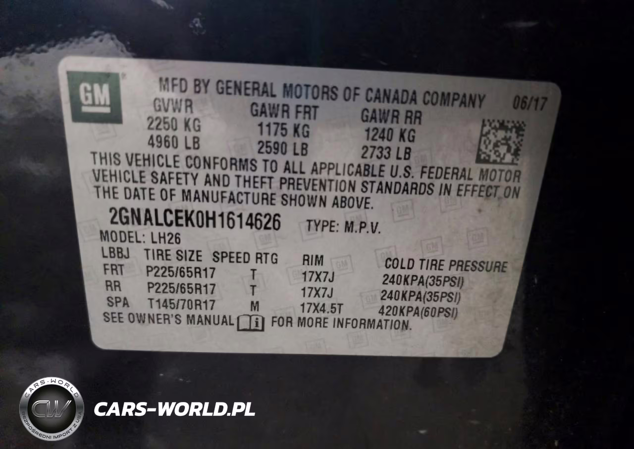 2017 Chevrolet Equinox Lt VIN:2GNALCEK0H1614626 - 13