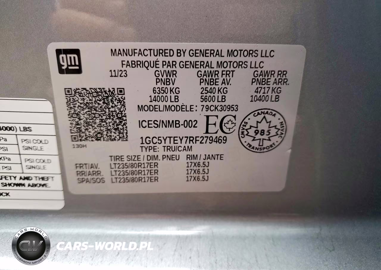 2024 Chevrolet Silverado K3500 Lt VIN:1GC5YTEY7RF279469 - 12