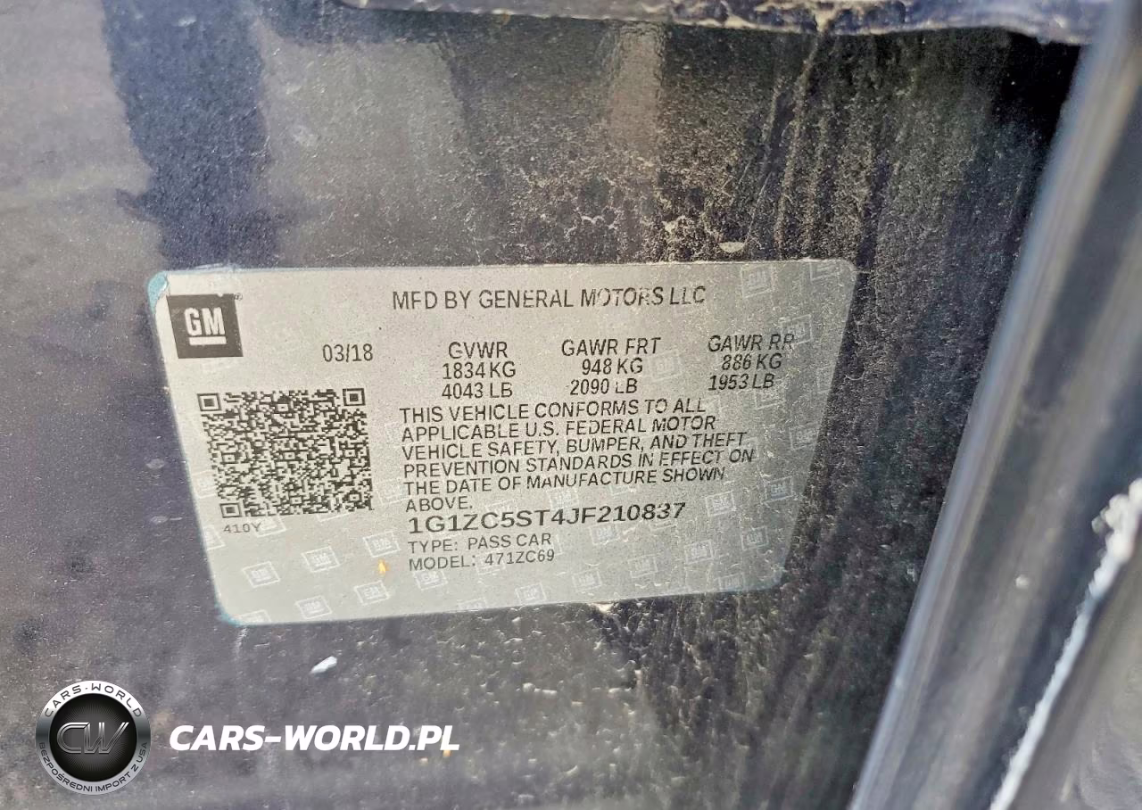 2018 Chevrolet Malibu Ls VIN:1G1ZC5ST4JF210837 - 13
