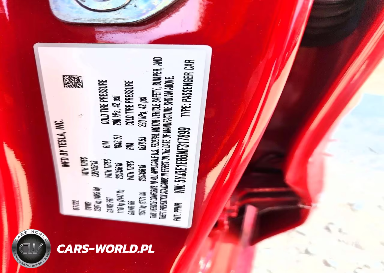 2022 Tesla Model 3 VIN:5YJ3E1EB6NF317899 - 12