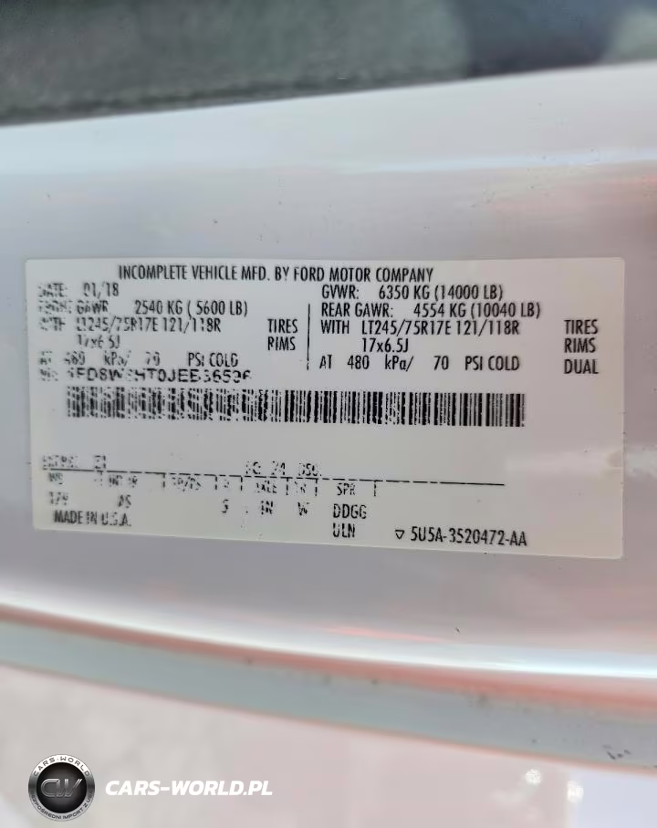 2018 Ford F350 Super Duty VIN:1FD8W3HT0JEB36596 - 12
