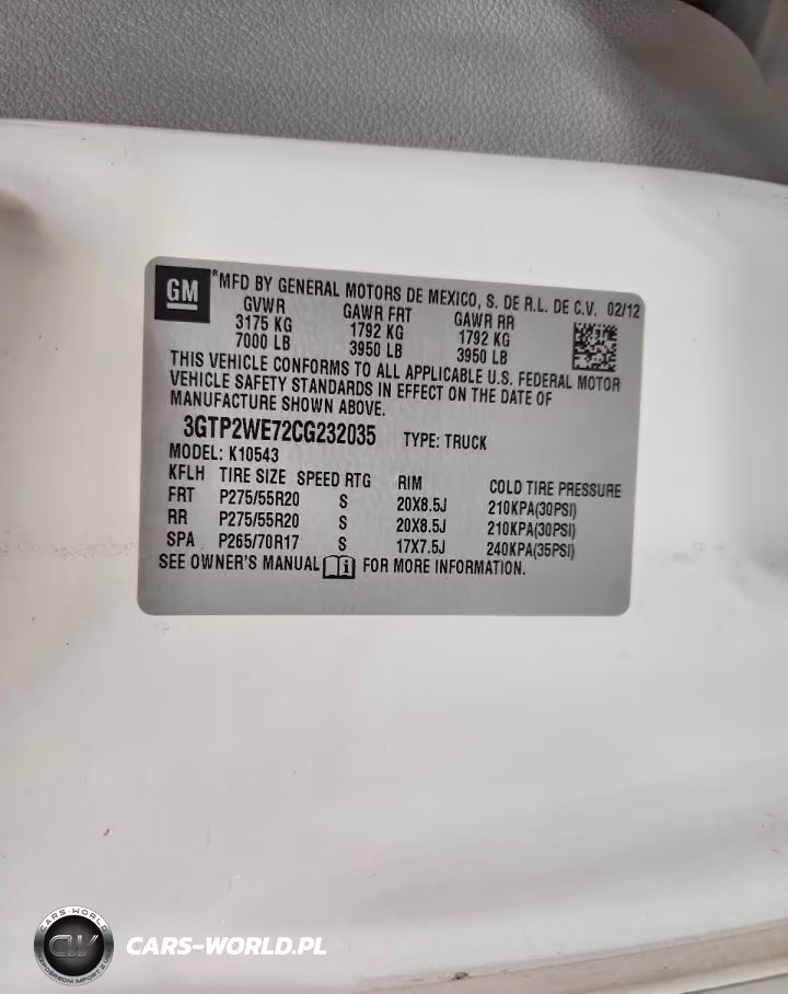 2012 GMC Sierra K1500 Slt VIN:3GTP2WE72CG232035 - 12